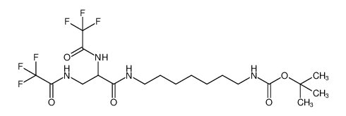 tert-butyl (7-(2,3-bis(2,2,2-trifluoroacetamido)propanamido)heptyl)carbamate_685834-53-1