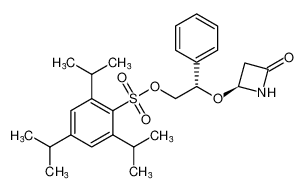 (S)-2-(((S)-4-oxoazetidin-2-yl)oxy)-2-phenylethyl 2,4,6-triisopropylbenzenesulfonate_685835-85-2
