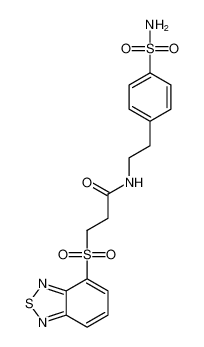 3-(benzo[c][1,2,5]thiadiazol-4-ylsulfonyl)-N-(4-sulfamoylphenethyl)propanamide_685865-97-8