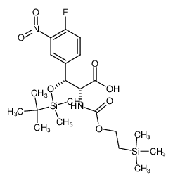 (2R,3R)-3-[(tert-butyldimethylsilyl)oxy]-2-[N-[2-trimethylsilylethoxycarbonyl]amino]-3-[(4-fluoro-3-nitro)phenyl]propionic acid_685869-27-6