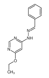 benzaldehyde (6-ethoxy-pyrimidin-4-yl)-hydrazone_68588-41-0