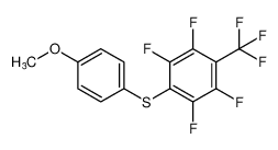 (4-methoxyphenyl)(2,3,5,6-tetrafluoro-4-(trifluoromethyl)phenyl)sulfane_685880-57-3