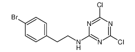 1,3,5-Triazin-2-amine, N-[2-(4-bromophenyl)ethyl]-4,6-dichloro-_685881-54-3