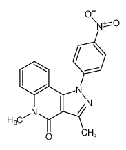 3,5-dimethyl-1-(4-nitrophenyl)-1,5-dihydro-4H-pyrazolo[4,3-c]quinolin-4-one_685892-45-9