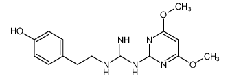 1-(4,6-dimethoxypyrimidin-2-yl)-3-(4-hydroxyphenethyl)guanidine_685896-93-9