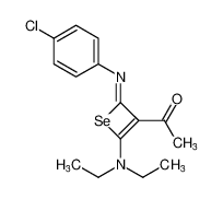 (Z)-1-(2-((4-chlorophenyl)imino)-4-(diethylamino)-2H-selenet-3-yl)ethan-1-one_685901-66-0