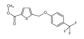 5-(4-trifluoromethanephenoxymethyl)thiophene-2-carboxylic acid methyl ester_685904-54-5