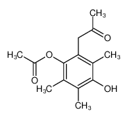 [4-hydroxy-2,3,5-trimethyl-6-(2-oxopropyl)phenyl] acetate_68591-15-1