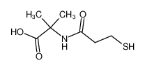 2-[(3-mercaptopropanoyl)amino]-2-methylpropanoic acid_68591-75-3