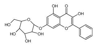 3,5-dihydroxy-2-phenyl-7-[(2S,3R,4S,5S,6R)-3,4,5-trihydroxy-6-(hydroxymethyl)oxan-2-yl]oxychromen-4-one_68592-13-2
