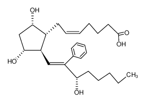 (Z)-7-[(1R,2R,3R,5S)-3,5-Dihydroxy-2-((E)-(S)-3-hydroxy-2-phenyl-oct-1-enyl)-cyclopentyl]-hept-5-enoic acid_68613-80-9