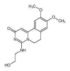 4-(2-hydroxy-ethylamino)-9,10-dimethoxy-6,7-dihydro-pyrimido[6,1-a]isoquinolin-2-one_68619-67-0