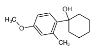 1-(4-methoxy-2-methylphenyl)cyclohexan-1-ol_68623-31-4