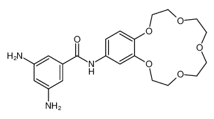 3,5-diamino-N-(2,3,5,6,8,9,11,12-octahydrobenzo[b][1,4,7,10,13]pentaoxacyclopentadecin-15-yl)benzamide_686291-69-0