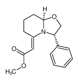 8a(R)-methyl (3-phenyl-hexahydro-oxazolo[3,2-a]pyridin-5-ylidene)acetate_686343-42-0