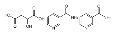 Butanedioic acid, hydroxy-, compd. with 3-pyridinecarboxamide (1:2)_686351-82-6