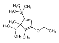 3-ethoxy-N,N,1,2-tetramethyl-5-(trimethylsilyl)cyclopenta-2,4-dien-1-amine_686353-17-3