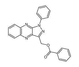 3-benzoyloxymethyl-1-phenyl-1H-pyrazolo[3,4-b]quinoxaline_68636-62-4