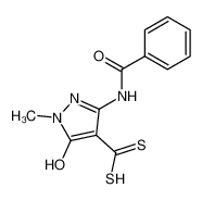 3-benzoylamino-1-methyl-5-oxo-2,5-dihydro-1H-pyrazole-4-carbodithioic acid_68640-88-0