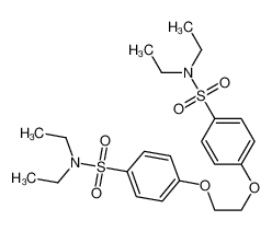 4-[2-[4-(diethylsulfamoyl)phenoxy]ethoxy]-N,N-diethylbenzenesulfonamide_68641-77-0