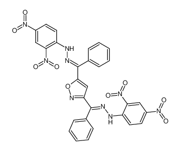 C,C'-diphenyl-C,C'-isoxazole-3,5-diyl-bis-methanone bis-[(2,4-dinitro-phenyl)-hydrazone]_68659-16-5