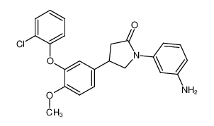 1-(3-aminophenyl)-4-(3-(2-chlorophenoxy)-4-methoxyphenyl)pyrrolidin-2-one_686713-26-8