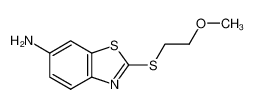 2-(2-methoxyethylsulfanyl)benzothiazol-6-ylamine_686746-98-5