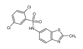 2,5-dichloro-N-(2-methylbenzothiazol-6-yl)benzenesulphonamide_686747-02-4
