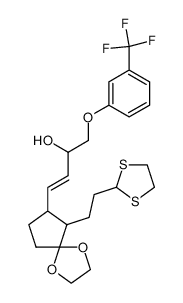 (E)-4-[6-(2-[1,3]Dithiolan-2-yl-ethyl)-1,4-dioxa-spiro[4.4]non-7-yl]-1-(3-trifluoromethyl-phenoxy)-but-3-en-2-ol_68677-73-6