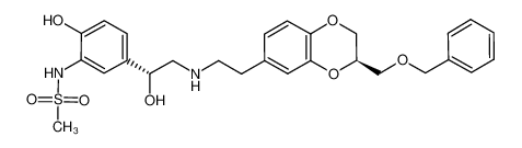 N-(5-{(1R)-2-[(2-{(3R)-3-[(benzyloxy)methyl]-2,3-dihydro-1,4-benzodioxin-6- yl}ethyl)amino]-1-hydroxyethyl}-2-hydroxyphenyl)methanesulfonamide_686779-97-5