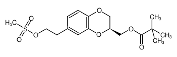 ((2S)-7-{2-[(metyhlsulfonyl)oxy]ethyl}-2,3-dihydro-1,4-benzodioxin-2-yl)methyl pivalate_686780-06-3