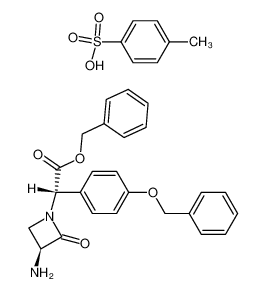 Benzyl (+/-)-(αR*,3R*)-3-Amino-α-(p-(benzyloxy)phenyl)-2-oxo-1-azetidineacetate Hydrotosylate_68682-21-3