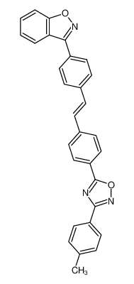 3-{4-[4-(3-p-tolyl-[1,2,4]oxadiazol-5-yl)-trans-styryl]-phenyl}-benzo[d]isoxazole_68699-92-3