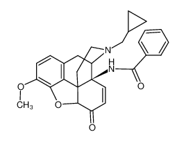 14-benzoylamino-17-cyclopropylmethyl-4,5α-epoxy-3-methoxy-morphin-7-en-6-one_68730-55-2