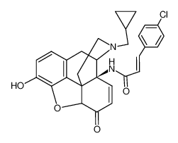 14-[3-(4-chloro-phenyl)-acryloylamino]-17-cyclopropylmethyl-4,5α-epoxy-3-hydroxy-morphin-7-en-6-one_68730-92-7