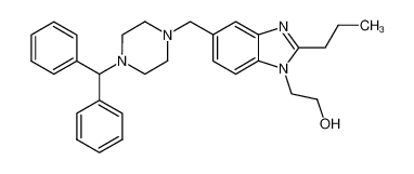 2-[5-(4-benzhydryl-piperazin-1-ylmethyl)-2-propyl-benzoimidazol-1-yl]-ethanol_68741-62-8