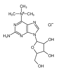 [2-amino-9-[3,4-dihydroxy-5-(hydroxymethyl)oxolan-2-yl]purin-6-yl]-trimethylazanium_68743-16-8