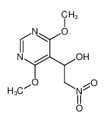 1-(4,6-dimethoxy-pyrimidin-5-yl)-2-nitro-ethanol_68751-98-4