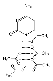 4-amino-1-(2,3,4,5-tetraacetoxy-1-ethylsulfanyl-pentyl)-1H-pyrimidin-2-one_68753-39-9