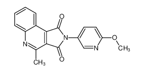 2-(6-methoxypyridin-3-yl)-4-methyl-1H-pyrrolo[3,4-c]quinoline-1,3(2H)-dione_687573-03-1