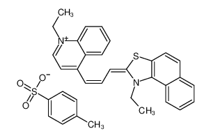 (2E)-1-ethyl-2-[(E)-3-(1-ethylquinolin-1-ium-4-yl)prop-2-enylidene]benzo[e][1,3]benzothiazole,4-methylbenzenesulfonate_68758-65-6