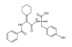 N-benzoyl-2-(2-cyclohexylidene)-glycyl-L-tyrosine_68762-69-6