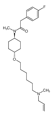 N-((1r,4r)-4-((6-(allyl(methyl)amino)hexyl)oxy)cyclohexyl)-2-(4-fluorophenyl)-N-methylacetamide_687632-72-0