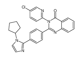3-(5-chloropyridin-2-yl)-2-(4-(1-cyclopentyl-1H-imidazol-2-yl)phenyl)quinazolin-4(3H)-one_687639-72-1
