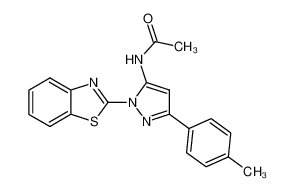 5-acetylamino-1-(benzothiazol-2-yl)-3-(p-tolyl)-1H-pyrazole_68775-05-3