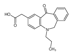(11-oxo-5-propyl-6,11-dihydro-5H-dibenzo[b,e]azepin-2-yl)-acetic acid_68788-04-5