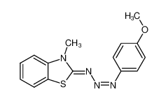 2-[(4-methoxy-phenyl)-triazenylidene]-3-methyl-2,3-dihydro-benzothiazole_68788-41-0
