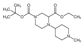 1-(tert-butyl) 3-ethyl 4-(1-methylpiperidin-4-yl)piperazine-1,3-dicarboxylate_688020-28-2