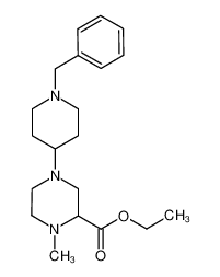 4-(1-benzyl-piperidin-4-yl)-1-methyl-piperazine-2-carboxylic acid ethyl ester_688020-35-1
