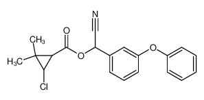 3-Chloro-2,2-dimethyl-cyclopropanecarboxylic acid cyano-(3-phenoxy-phenyl)-methyl ester_68803-92-9